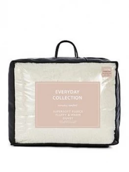 Everyday Collection Super Soft Teddy Fleece 13.5 Tog Duvet