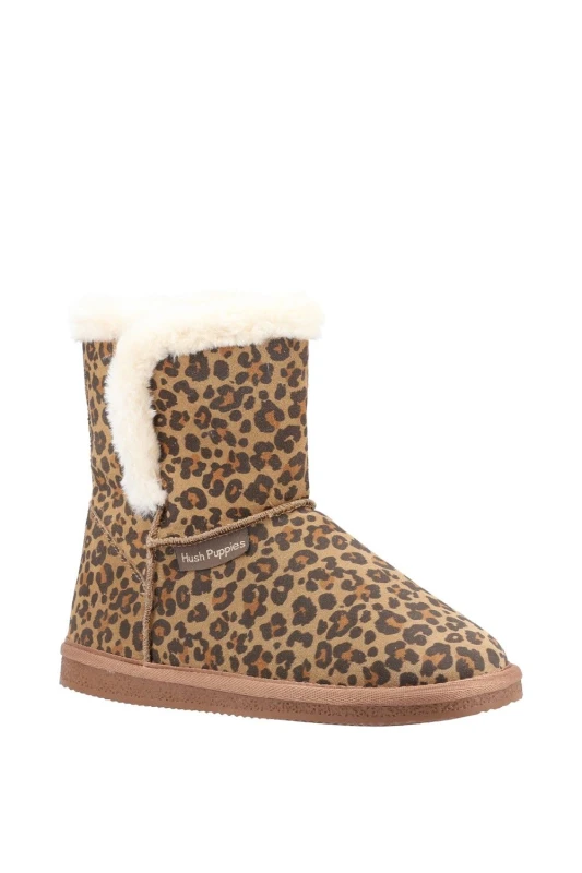Image of Hush Puppies 'Ashleigh' Classic Slippers Light Brown female
