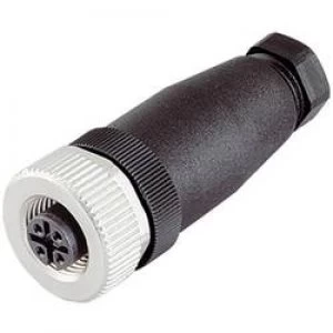 Image of Binder 99 0430 14 04 Series 713 M12 Sensor Actuator Connector Screw Cap Straight