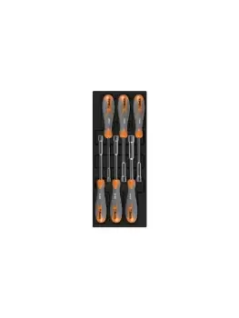 Image of Beta Tools T227 6pc Hexagon Nut Spinner Set in Hard Tray for Roller Cabs 5-13mm