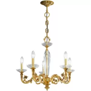 image of 14-kolarz - CONTARINI classic candlestick French gold 5 bulbs