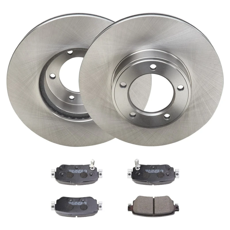 Image of RIDEX 3405B2685 Brake disc and pads set Front Axle, Brake Disc Type: Vented, excl. wear warning contact Brake Set,disc brakes (3405)