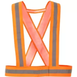 image of Portwest - HV55ORR - sz 0 Hi-Vis Strap - Orange - Orange