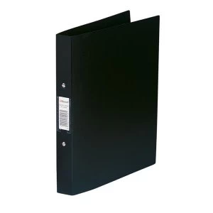 image of Rexel Budget 2 A4 Ring Binders 25mm Black Pack of 10 Ring Binders