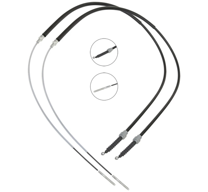 Image of RIDEX 124C1204 Brake Cable Rear, 1801/1180+1801/1180mm Cable,parking brake (124)