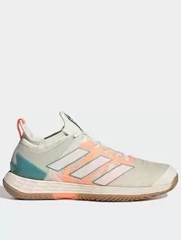 Image of adidas Adizero Ubersonic 4 Parley Tennis Shoes, White/White, Size 4, Women
