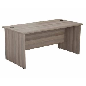Image of TC Office Rectangular Desk with Panel End Legs 1200 x 800mm, Grey Oak Effect