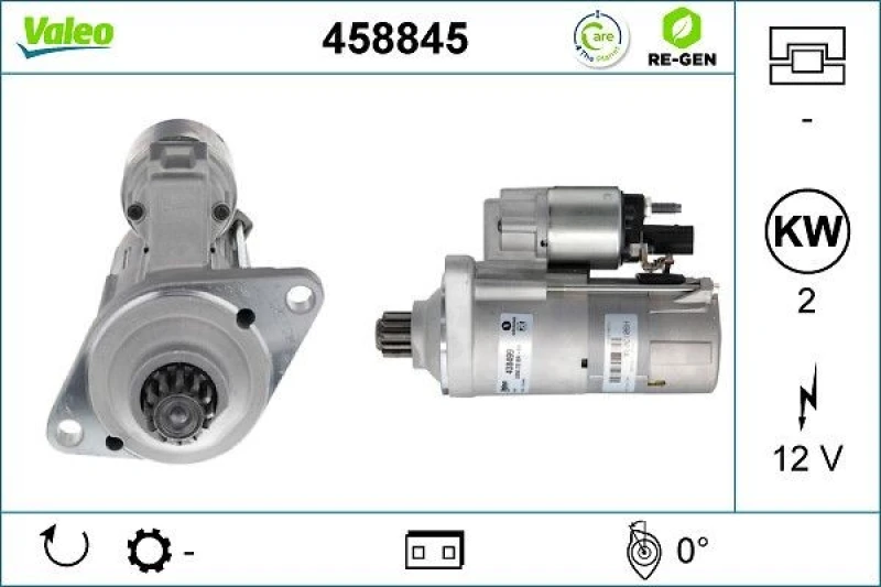Image of Starter motor VALEO 458845