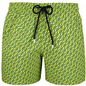 Image of Vilebrequin Stretch St Barth Swim Shorts - Green 407