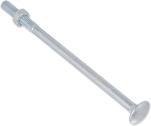 Image of Coach Bolt and Nut Stainless Steel M10 130mm Pack of 2