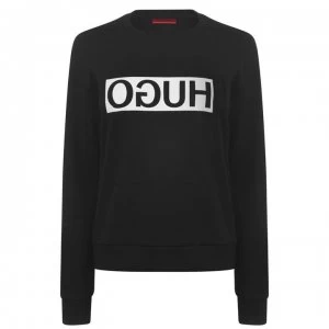 Image of Hugo Boss Reversed Logo Sweatshirt Black Size L Men