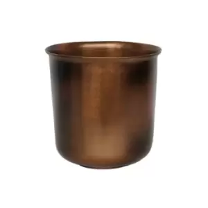 image of Ivyline Outdoor Hampton Copper Metal Planter H:25 x W:21.5 Cm