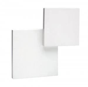 Image of Wall Light Squares 5W LED 3000K Matt White, 285lm,
