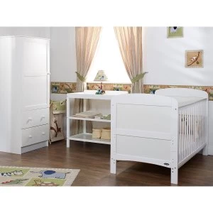 image of Obaby Grace 3 Piece Room Set - White