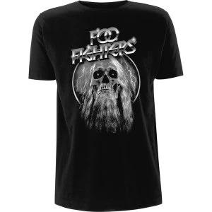 Image of Foo Fighters - Bearded Skull Unisex Large T-Shirt - Black