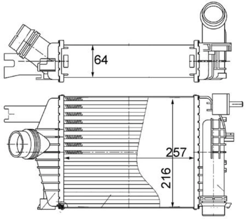 Image of Intercooler MAHLE CI 498 000S