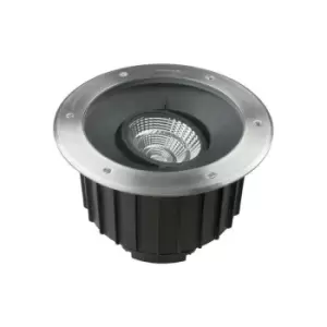 Image of Leds-C4 Gea - Outdoor LED Recessed Ground Uplight Stainless Steel Polished 1-10V Dimming 30cm 4075lm 4000K IP67