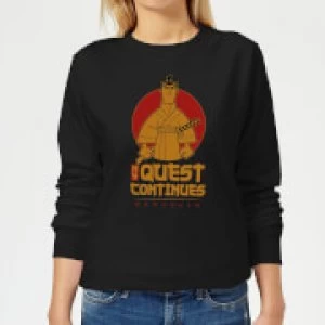 Image of Samurai Jack My Quest Continues Womens Sweatshirt - Black