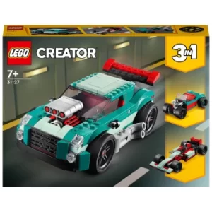 image of LEGO Creator: 3in1 Street Racer Model Toy Cars Set (31127)