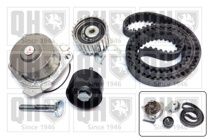 Image of QUINTON HAZELL Water pump and timing belt kit QUINTON HAZELL QBPK8660