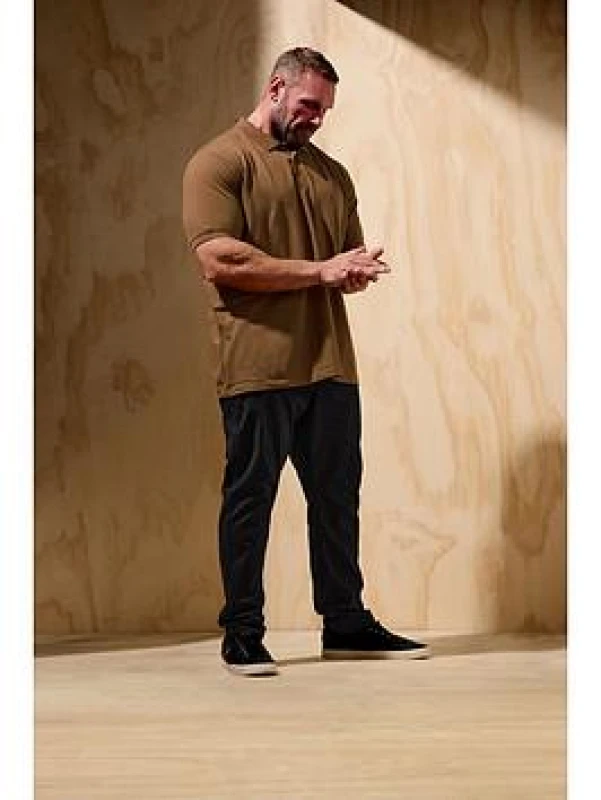 Image of BadRhino BadRhino Men Core Polo Shirt in Brown Size: 7-8X-Large Brown 7-8XL Male 5063111844555