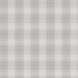 Image of Arthouse Country Tartan Grey Wallpaper