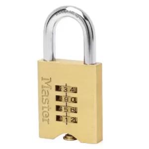 image of Master Lock 50Mm Brass Resettable Combination Padlock