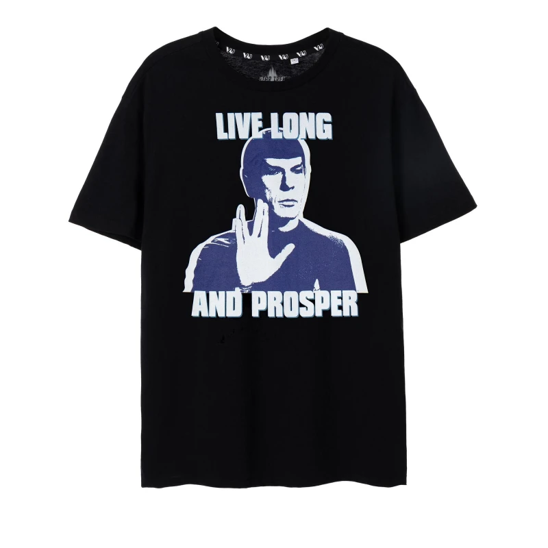 Image of Star Trek Short Sleeved T-Shirt Black male