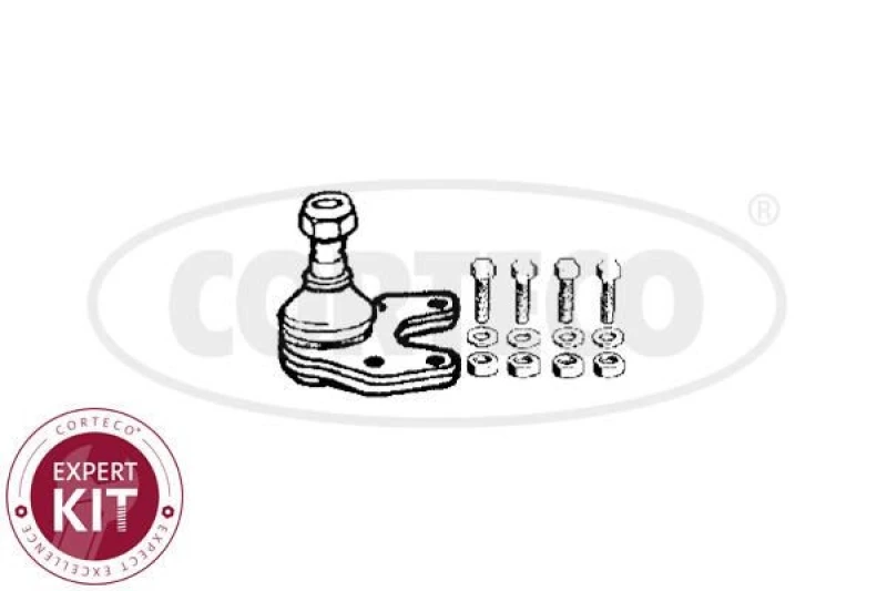 Image of CORTECO 49395748 Ball joint Lower Support-/Steering Link (2462)