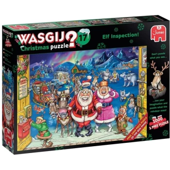 Image of Jumbo Wasgij 17 Elf Inspection Jigsaw Puzzle - 1000 Pieces