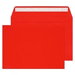 Image of Creative Senses Velvet Envelopes C5 Peel & Seal 162 x 229mm Plain 140 gsm Red Velvet Pack of 125