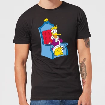 Image of Disney King Donald Mens T-Shirt - Black - 3XL - Black