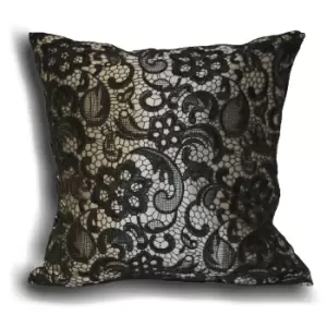 Image of Riva Home Macrame Cushion Cover (30x50cm) (Silver)