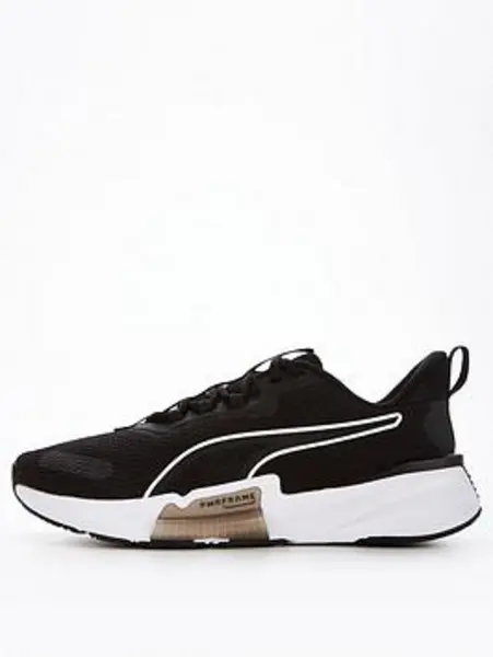 Puma Mens Training Pwrframe 2 Trainers - Black/White, Size 10, Men