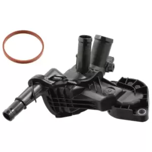 Image of 104763 Thermostat with housing and gasket by Febi Bilstein