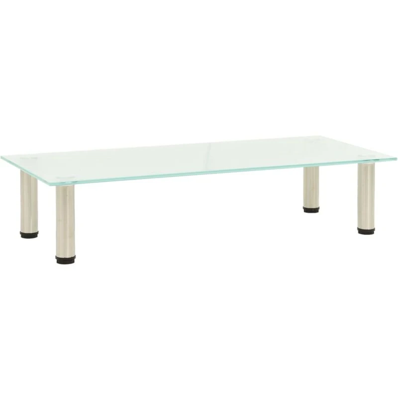 Image of VIDAXL TV Stand Frosted 80x35x17cm Tempered Glass Vidaxl 8720286056929