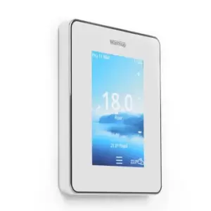 Image of 6iE Bright Porcelain WiFi Underfloor Heating Thermostat - Warmup
