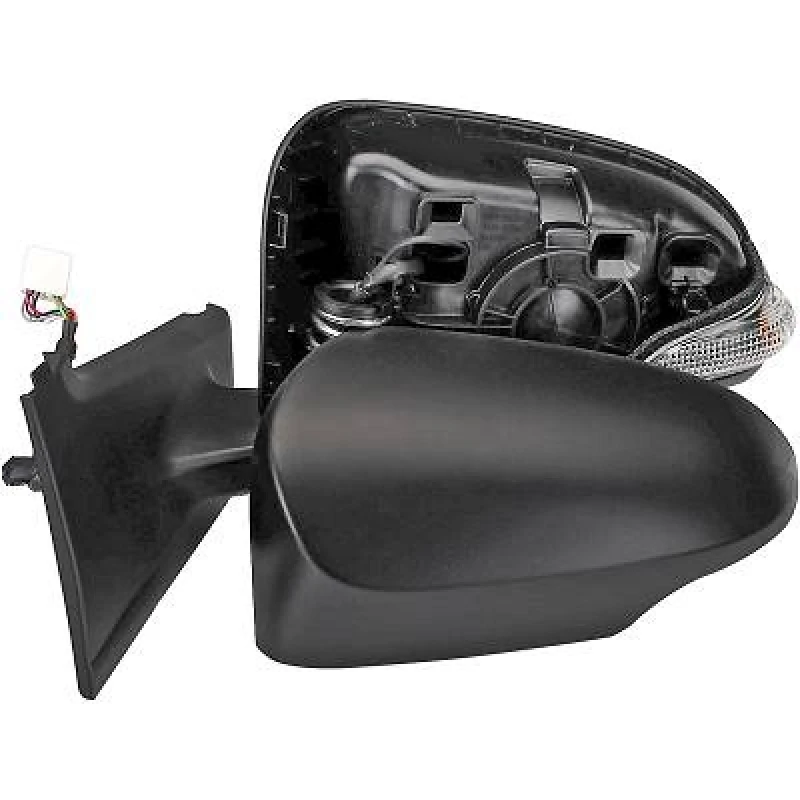 Image of DIEDERICHS 6607125 Wing mirror Left, Complete Mirror, primed Outside Mirror (50)