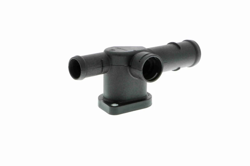 Image of VAICO V10-9857 Coolant Flange Cylinder Head, Original VAICO Quality Coolant Flange (3219)