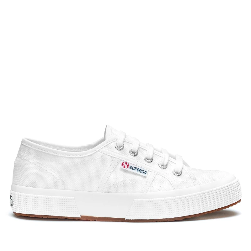 Image of Superga Womens 2750 Cotu Classic Lace Up Canvas Shoes Trainers - UK 6 White female GDE2631WHT6