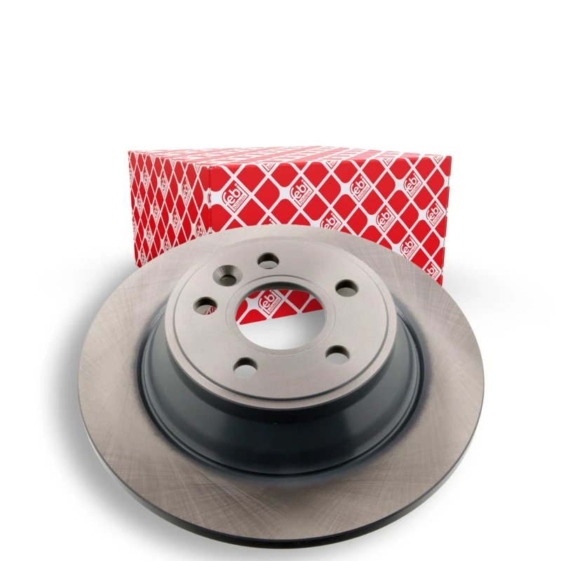 Image of FEBI BILSTEIN 43883 Brake disc Rear Axle, solid, Coated, High-carbon Brake Disc (82)