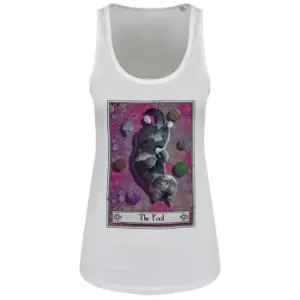Image of Deadly Tarot Womens/Ladies The Fool Felis Vest Top (M) (White)