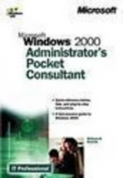 Image of Microsoft Windows 2000 Administrators Pocket Consultant by William R Stanek Book