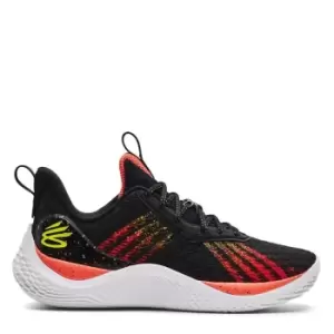 Image of Under Armour Curry 10, Black / After Burn / Yellow Ray, size: 10, Unisex, Basketball Performance Mid, 3025620-001