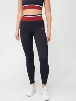 image of Tommy Sport High Waisted Seamless Leggings - Navy, Size L, Women