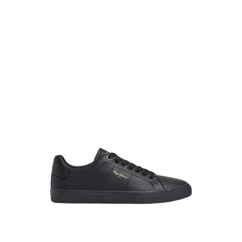 Image of Pepe Jeans Kenton Rise M Low Top Trainer Black Polyurethane 40 (6.5)