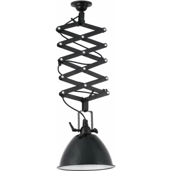 Faro Lighting - Faro Mou - 1 Light Adjustable Dome Ceiling Pendant White, Black, E27