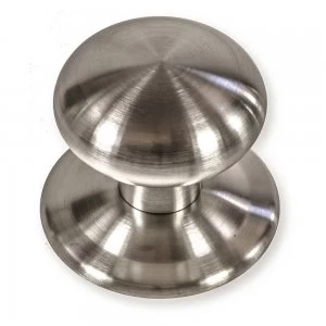 image of LocksOnline Satin Stainless Steel Contemporary Centre Door Knob