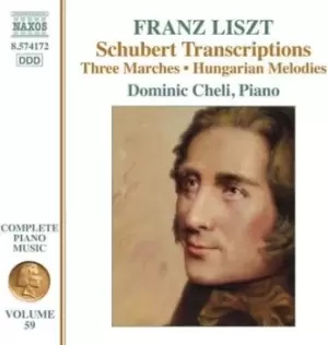 Image of Franz Liszt Schubert Transcriptions/Three Marches/Hungarian by Franz Liszt CD Album