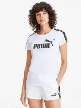 image of Puma Amplified Tee, White, Size XL, Women